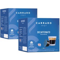 CARRARO 多趣酷思咖啡機適用 低咖啡因咖啡膠囊, 7g, 16顆, 2盒