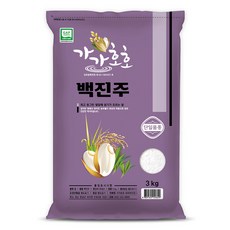 가가호호 백진주 쌀, 상등급, 3kg, 1개