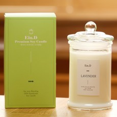 Candle Department Store 手工天然大豆蠟燭 370ml 溫暖無芯, Lavender, 290g, 1入