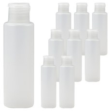 Vitabello 旅行用乳霜乳液分裝瓶 100ml+標籤貼紙, 單一顏色, 9個