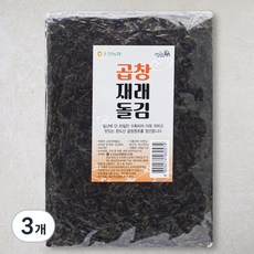 완도소안농협 곱창 재래돌김, 160g이상, 3개