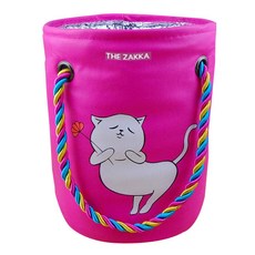 THE ZAKKA 花貓圓形沐浴包 Hot Pink, 1個, 亮粉色