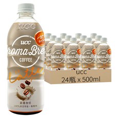 ucc AROMA艾洛瑪拿鐵, 500ml, 24瓶