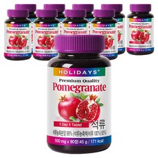 홀리데이즈 프리미엄 석류 타블렛 90정, 45g, 10개