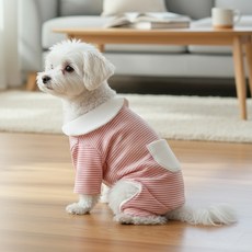 petit dog 狗狗 絨球連身衣 DA027, 粉紅色