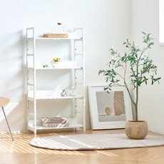 샤바스 스칸디나 파티션 책장, 올화이트, 4단