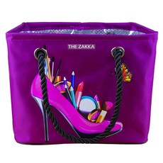 THE ZAKKA 高跟鞋圖案盥洗用品收納包 紫色, 1個