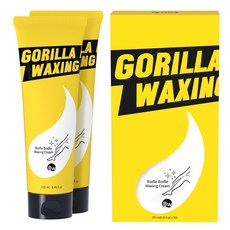 고릴라왁싱 보들보들 대용량 왁싱 제모크림 베이비파우더향, 250ml, 2개