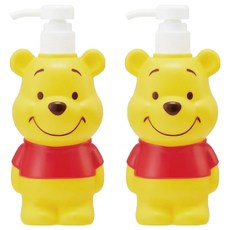 迪士尼小熊維尼造型按壓瓶 BSSB6 500ml, 混合色, 2個