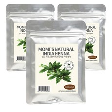 모미스 네츄럴 인디아 헤나 염색제 100g, 케미컬라이트브라운, 3개