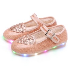 키펀트 여아용 러브 파티클 LED 털구두 WA-10