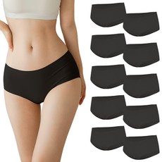 nangerie 女款無痕內褲 10入, 黑色