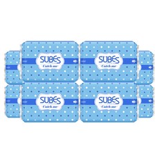 SUBES Catch me系列瞬吸薄蝶翼型衛生棉, 夜用型(33cm), 8片, 8包