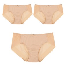 BASE ALPHA ESSENTIALS 簡約無痕內褲 3件組, 膚色