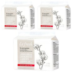 Le fresh 防漏瞬吸薄棉薄墊, 20片, 3盒, 加長型(18cm)