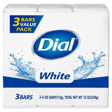 다이알 화이트 비누, 113g, 3개입