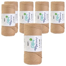 니뜨 뉴 코튼 마크라메실 150g, 6개, 05진베이지