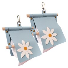 마켓피오 인테리어 플라워 가죽 휴지걸이, 타입 9, 2개