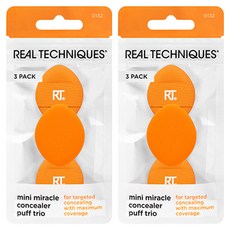 REAL TECHNIQUES 迷你奇蹟遮瑕粉撲三件組, 2個