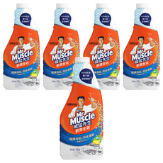 Mr Muscle 威猛先生 廚房清潔劑補充瓶 聞不到清潔劑味, 500g, 5瓶