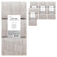 샤바스 디자인이 예쁜 샤워타월 스퀘어, 그레이, 3개입, 5개