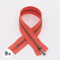 와이케이케이 머스트 골드 지퍼 30cm, 스칼렛, 9개
