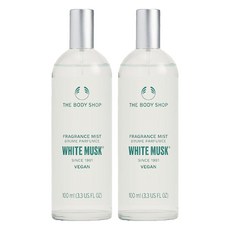 더바디샵 로 후레그런스 바디미스트 화이트 머스크, 100ml, 2개