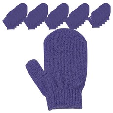 YBHOME 溫和搓澡手套, 紫色, 1入, 30個