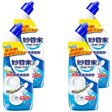 Magic Amah 妙管家 馬桶芳香清潔劑, 清水百合香, 全面瓦解頑垢, 750g, 4瓶