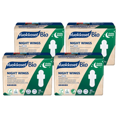 Viewcoset Bio Night Wing 衛生巾, 夜用型, 9件, 4包