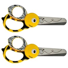 피스카스 어린이 안전가위 애니멀, 꿀벌, 2개