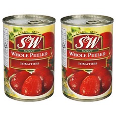 S&W 整顆去皮番茄罐頭, 2個, 400g