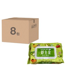 舒主金 純水濕巾, 溫和親膚, 無酒精/香精/螢光劑, 70抽, 70張, 8包