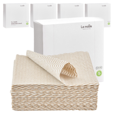 Le made 可水洗嫘縈日常抹布巾, 5個, 50入