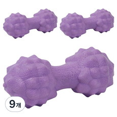 쏙쏙채움 지압 발바닥 마사지볼, 9개, 퍼플 더블 볼