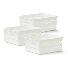 lifist 藤編微風籃, 白色, 3個