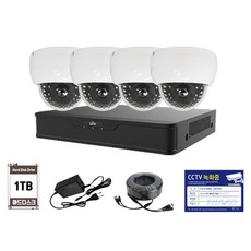 THAAD Full HD 200萬畫素室內用攝影機4台 + DVR實惠自行安裝套組, TDC-D2023R(攝影機), XVR3104-Q3 (錄影機)