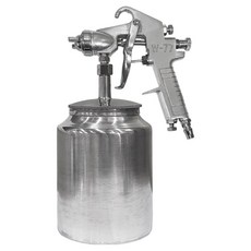 솔리드 페인트 도색용 에어 분사기 스프레이건 W-77, 1개