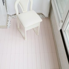 Saenghwaleobgeulyeonguso 卡扣地板拼接地板, 寶寶粉色, 18個