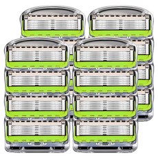 Daonselect 吉列鋒隱動力相容5層優質刮鬍刀片, 1入, 16個