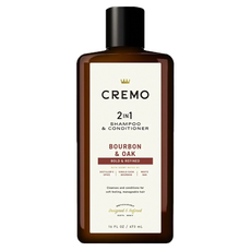 CREMO 沙龍洗髮精 洗髮護髮二合一 波本威士忌橡木桶, 473ml, 1瓶