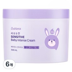 베비언스 세상순한 센서티브 베이비 고보습 크림, 500ml, 6개