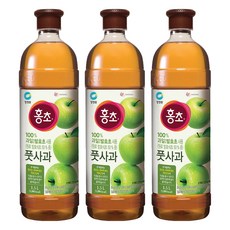홍초 풋사과 식초, 1.5L, 3개