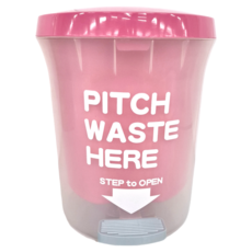 PUSH! colourful磨砂垃圾桶 玫瑰紅 11L, 大(30.5 x 25 x 22.5cm)