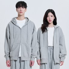 POSURE 男女通用 寬鬆版型 雙向拉鍊 連帽外套