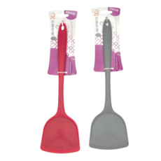 MIKA HOUSE 橘之屋 矽膠煎鏟 2支套裝, 紅色 + 灰色, 1組