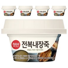햇반 전복내장죽, 267g, 5개