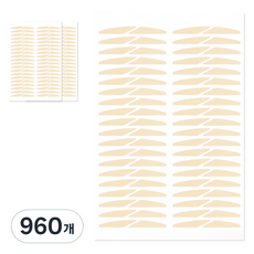 THEBOON 羽毛裸色單面雙眼皮貼, 960個, 裸色RS型