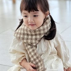 woojooi 兒童Coco格紋圍巾
