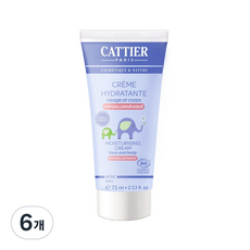 [유기농] 까띠에 베이비 모이스춰라이징 크림, 6개, 75ml